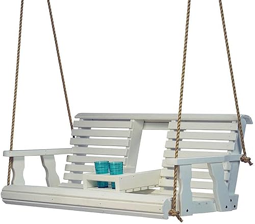 Porchgate Amish - Columpio de porche con cuerdas para colgar (color blanco semisĂłlido) Porchgate Amish - Columpio de porche con cuerdas para colgar (color blanco semisĂłlido)