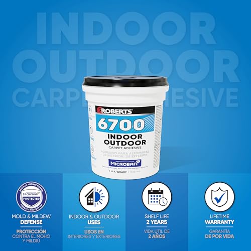 Image of ROBERTS 6700-0 1 Quart Indoor /Outdoor Carpet /Artificial Turf Adhesive