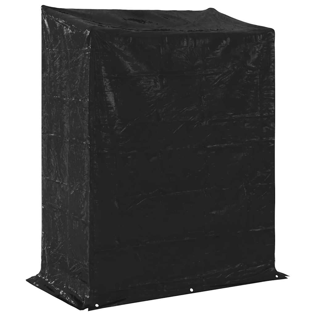 vidaXL Leñero con Protector de Lluvia 150x80x200 cm Acero galvanizado, Almacenamiento de leña, Soporte para leña para Chimenea, Almacenamiento de leña para Interior