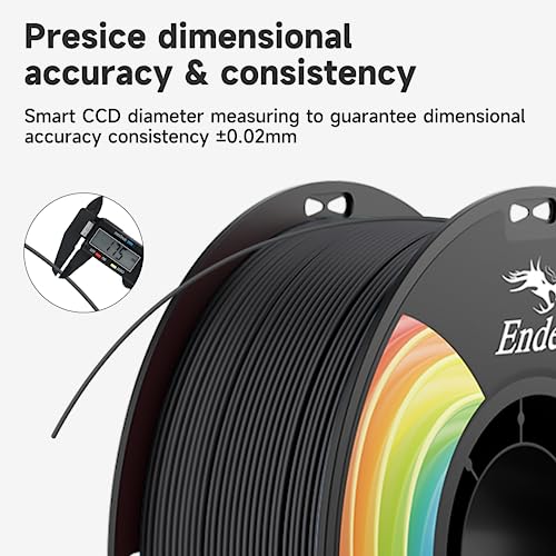Image of Official Creality PLA Filament Pro Black, 1.75mm 3D Printer Filament, Ender PLA + (Plus) Printing Filament, 1kg Spool (2.2lbs), Dimensional Accuracy ±0.02mm. Fit Most FDM Printers