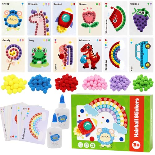 Bastelset Kinder, Bastelkoffer Geschenke für Jungen und Mädchen ab 3 4 5 6 7 8...