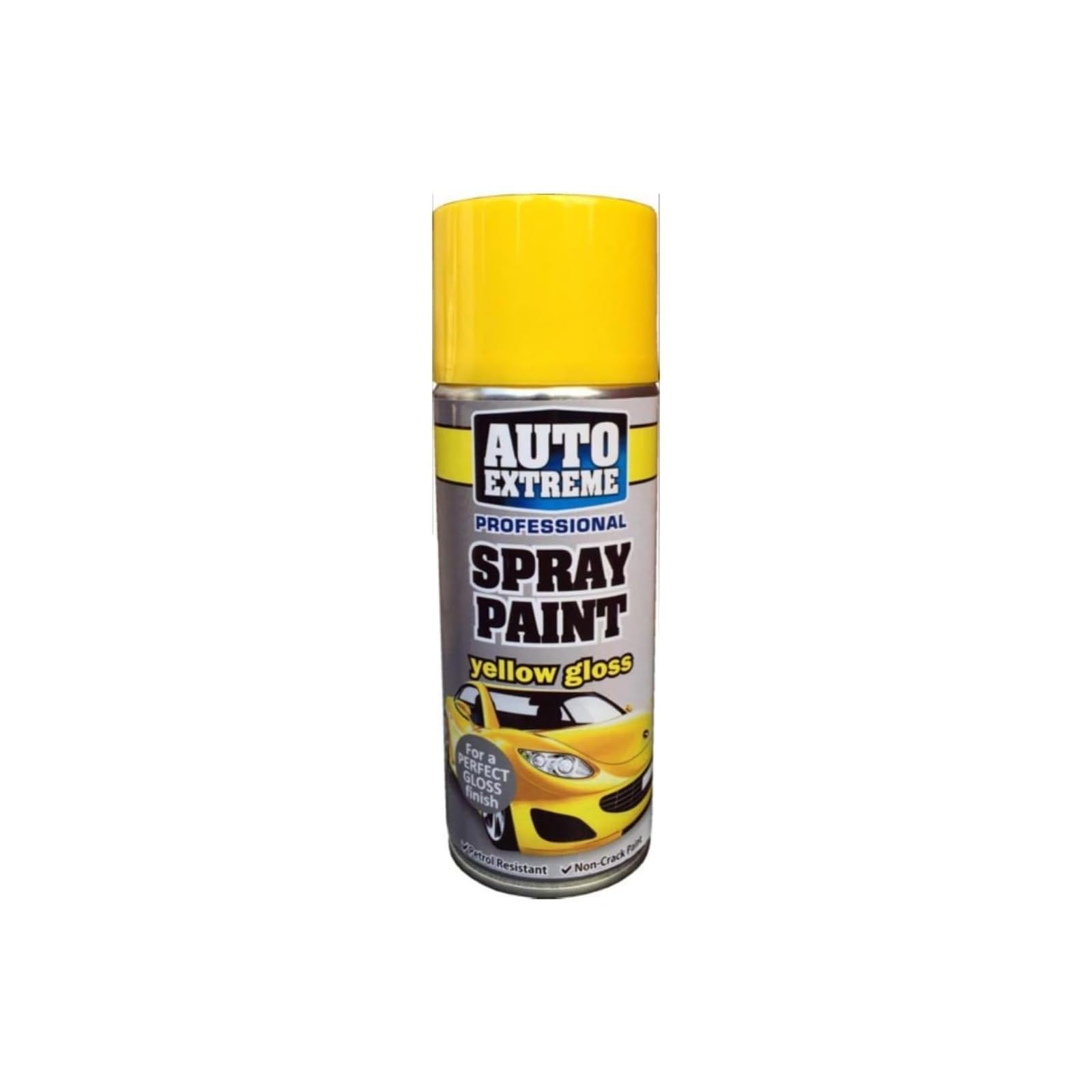 PNJB Multipurpose Yellow Aerosol Spray Paint, Gloss Finish, Fast-Drying Formula, Non-Cracking Composition, Long-Lasting Durability, Ease of Use, Adaptability Ensures Consistent, 400ml (1 Pcs)