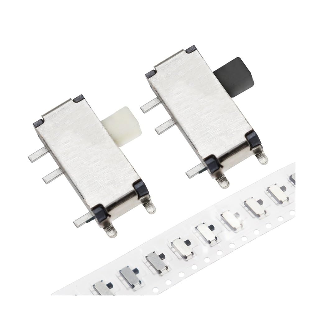 Interrupteur à Bascule Coulissant Blanc 7 Broches Marche/arrêt 1P2T SPDT MSK-12C02 SMD for MP3 MP4, 1000 pièces