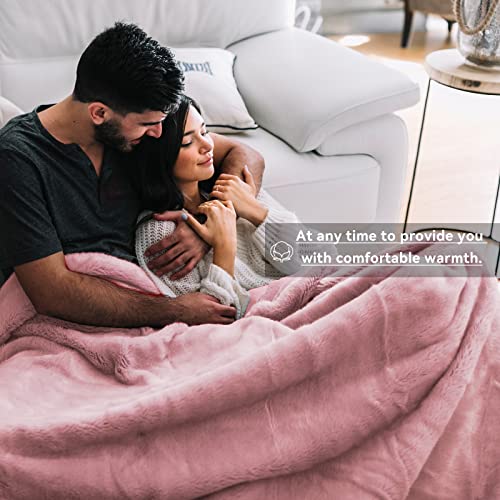 Cagulax Warm Blanket Pink Soft Fleece Blankets Throw Blankets For Bed #TOP2