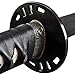 Handmade Sword - Japanese Samurai Katana Kill Bill Bill Sword, Battle Ready, Hand Forged, 1095 Carbon Steel, Clay Tempered, Full Tang, Sharp, Black Leather Ito Handle, Devil Head Engraving on Blade