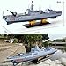 SOWOFA Remote Control Warship Remote Control Main Gun can Spray Water on a Large 60CM Dual Motor Driven 055 Destroyer Missile Destroyer Model