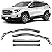 CLIM ART in-Channel Incredibly Durable Rain Guards Compatible with GMC Terrain 2018-2024, Original Window Deflectors, Vent Window Visors, Vent Deflector, 4 pcs. - 618091