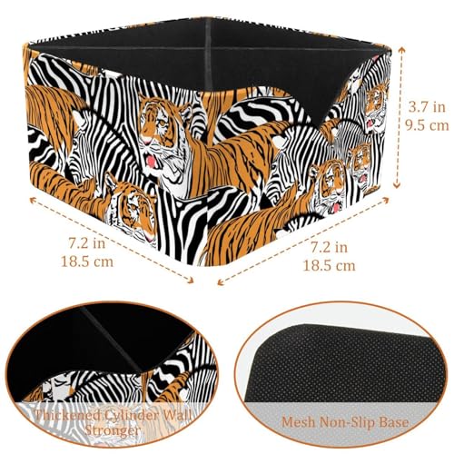 Fournitures de bureau design tigre et zèbre à compartiments