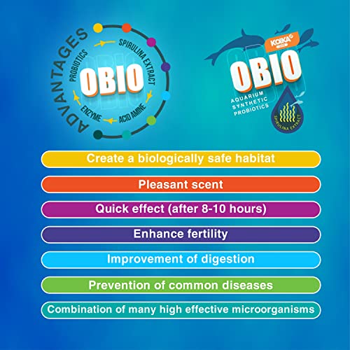 Koika Obio Aquarium Water Treatment, Improvement Of Digestion And Immune Systems, Combination Of Many High-Class Microorganisms (Liquid, 180Ml (6.08 Fl Oz)) #TOP2