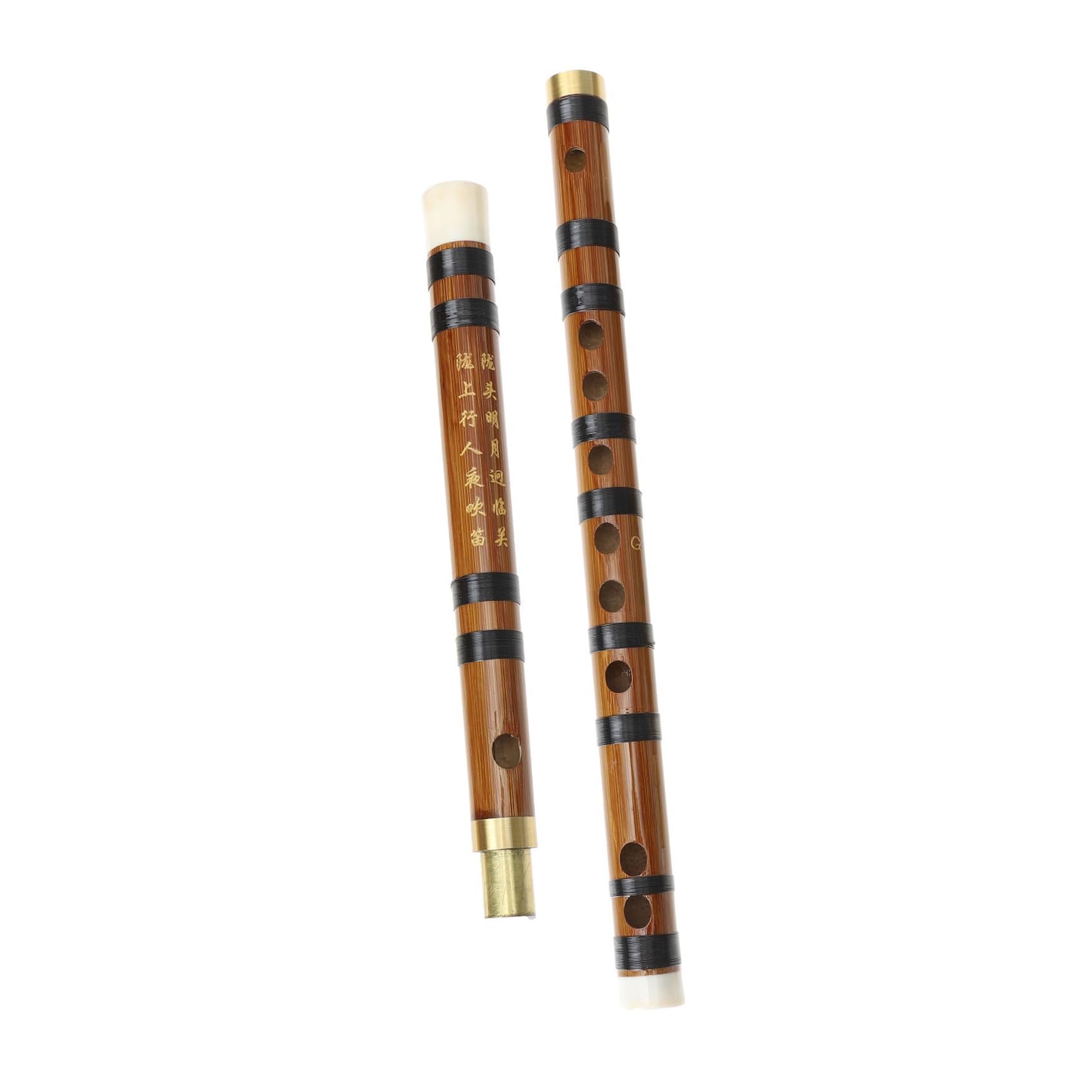 YARNOW Flûte en Bambou Détachable de Style Rétro, Ton Précis et Prise en Main Confortable, Instrument Traditionnel pour Débutants en Musique
