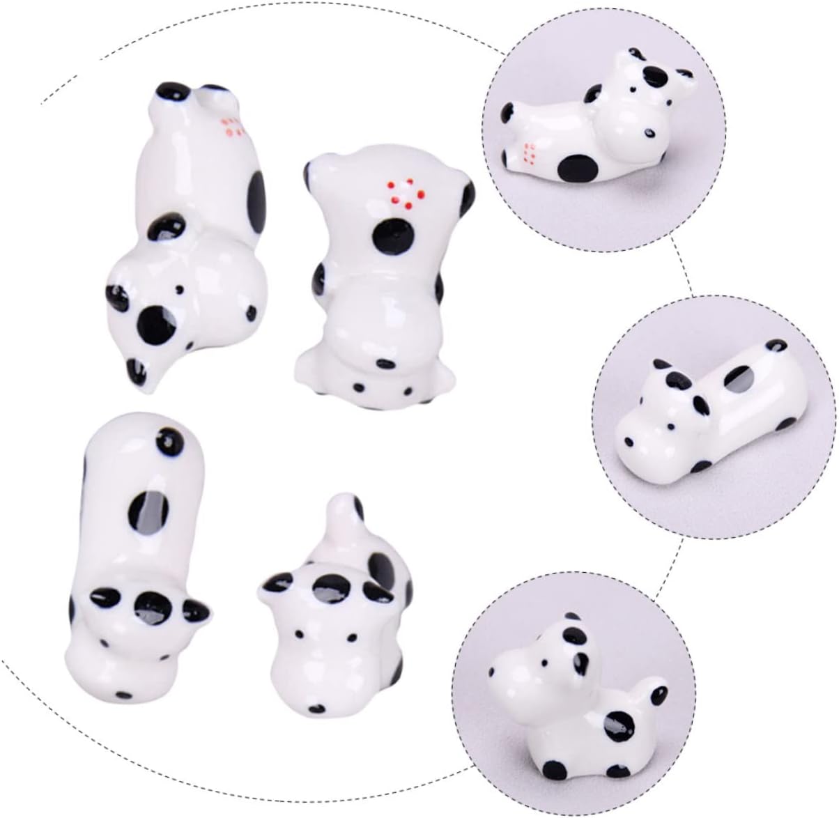 4pcs Japanese-style Cow Chopstick Rests Creative Holders for Table Decor Cute for and Festivals