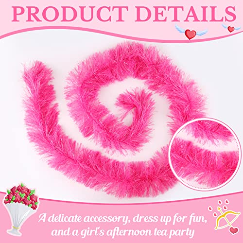 8 Pcs Feather Boas Set Artificial Fluffy Boas Decoration For Women Costume Dress Girl's Tea Party (Multi Color) #TOP2