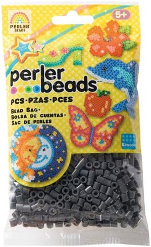 Perler Fun Fushion Beads 1000/Pkg-Dark Grey