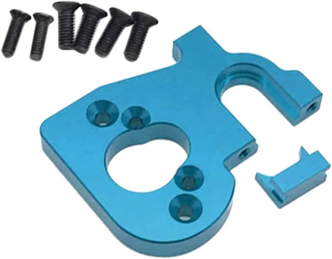 Aluminum Motor Mount Seat Holder for RC Hobby 1/14 Wltoys 144001 Buggy Upgrades Parts (Blue)