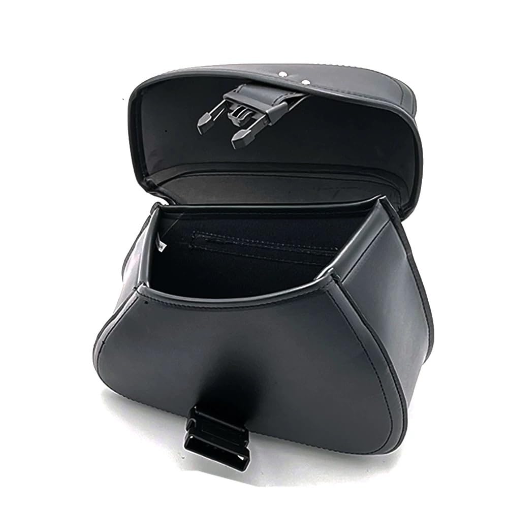 Sacoche De Selle Moto Avec Serrure à Code Antivol – Cuir PU Universel, Grande Capacité, Imperméable, Idéale Pour Outils Et Bagages