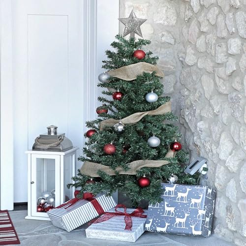BCD Sapin Perforé Étoiles 14 cm, objet déco Noël de table - 8