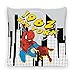 Disney Home Spiderman – poduszka dekoracyjna z wypełnieniem i zamkiem błyskawicznym – 40 x 40 cm – poduszka do rzucania z wypełnieniem, wspaniała poduszka dekoracyjna na sofę, kanapę, do salonu i sypialni – miękka poduszka do przytulania