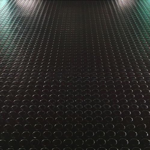 Large Rubber Floor Mats - Waterproof, Anti-Slip Rolls for Garage, Home Gym, Kitchen & Workshop - 2ft to 20ft Sizes, 3mm Thick, Black Runner Mats (120x350cm)