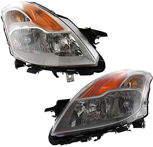 cskj Headlight Set Compatible with 20Coupe Coupe Left and Right With Bulb 2Pc