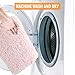 Sheepping Bathroom Rugs Microfiber Plush Bath Mat Machine Washable, Non Slip Rubber and Absorbency Bath Rugs for Bathroom Floor, Door and Sink, Rectangular Floor Mat,Light Pink,32