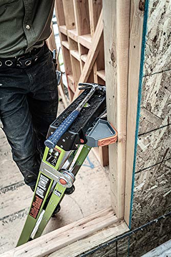 Little Giant Ladders, King Kombo, Industrial, 8 Ft. A Frame, 14 Ft. Extension, Ground Cue, V-bar, Fiberglass, Type 1AA, 375 lbs weight rating, (13814-071)