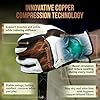 Copper Tech Ladies Golf Gloves Women Right Handed Golfer & Left Handed Golfer 2 Pack | Copper Compression Joint Support | Flexible & Comfortable Fit with Premium Leather | Tacky Grip Reinforced Pad