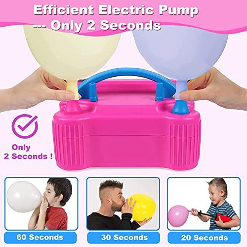 Irabey AS-QQ-001 Table Balloon Arch Kit And Balloon Pump, 170 Pcs Electric Balloon Air Pump Balloon Inflator thumb #3