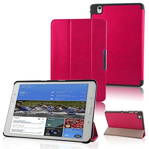 Tab Pro 8.4 Case - ACcover Samsung Galaxy Tab Pro 8.4 Case - Lightweight PU Leather Cover Case for Samsung Galaxy Tab Pro 8.4 - Hot Pink