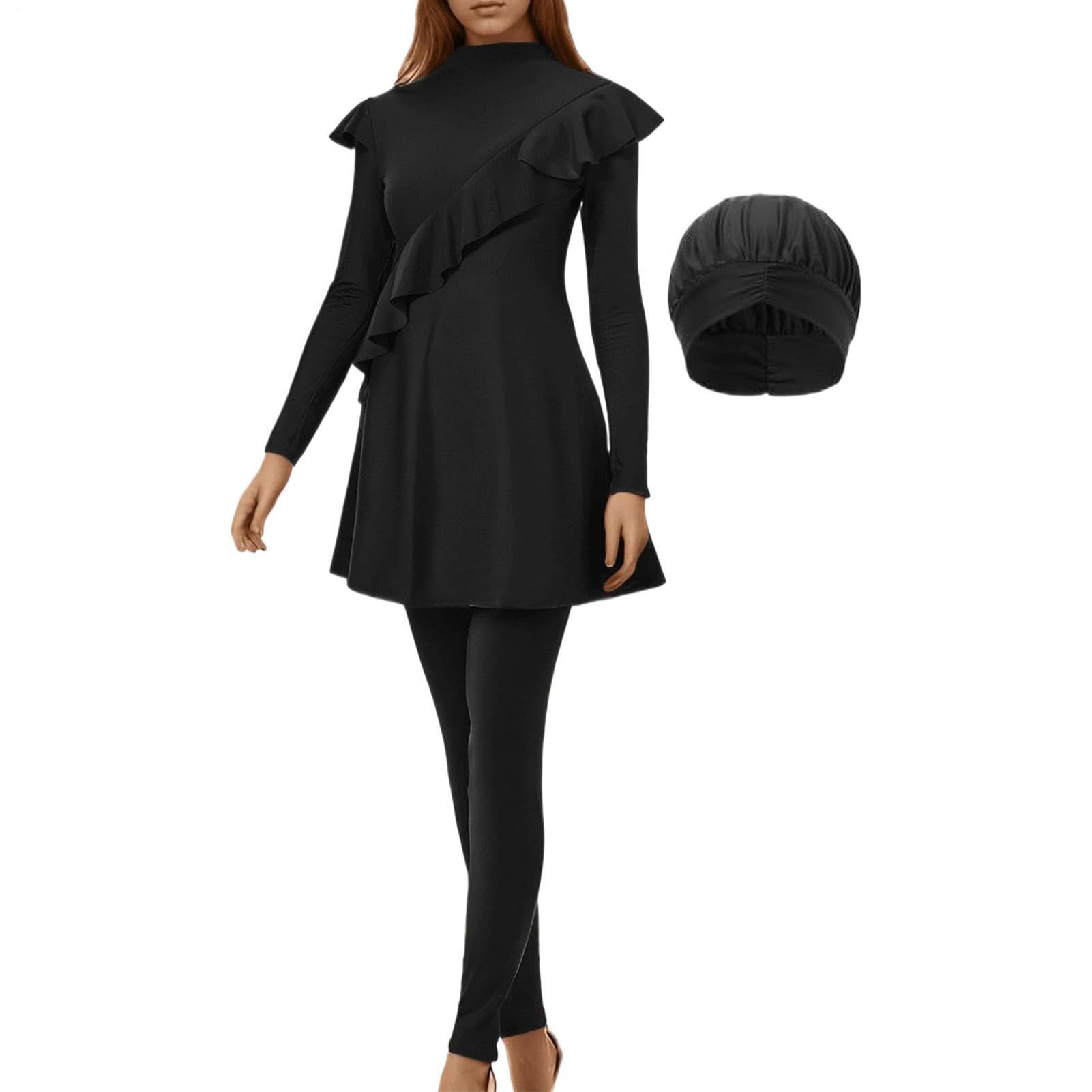 Costume da bagno da donna | Costume da bagno da donna | Abbigliamento alla moda modesto per ragazze palestra surf wakeboard piscina immersioni sport acquatici all'aperto