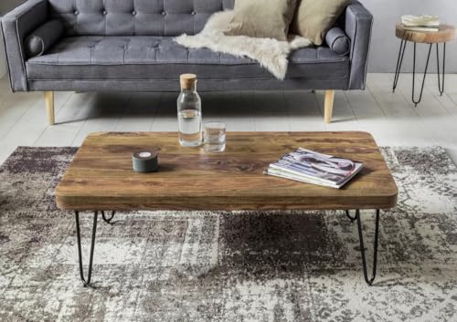 Image of Wooden Center Coffee Table for Living Room (Teak)