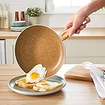 Coopers of Stortford - 24cm Copper Granite-Effect Frying Pan - Double Layer Ceramic Non-Stick Coating - Scratch Resistant Lightweight Pan for All Hobs Including Induction - Oven Safe to 180°C