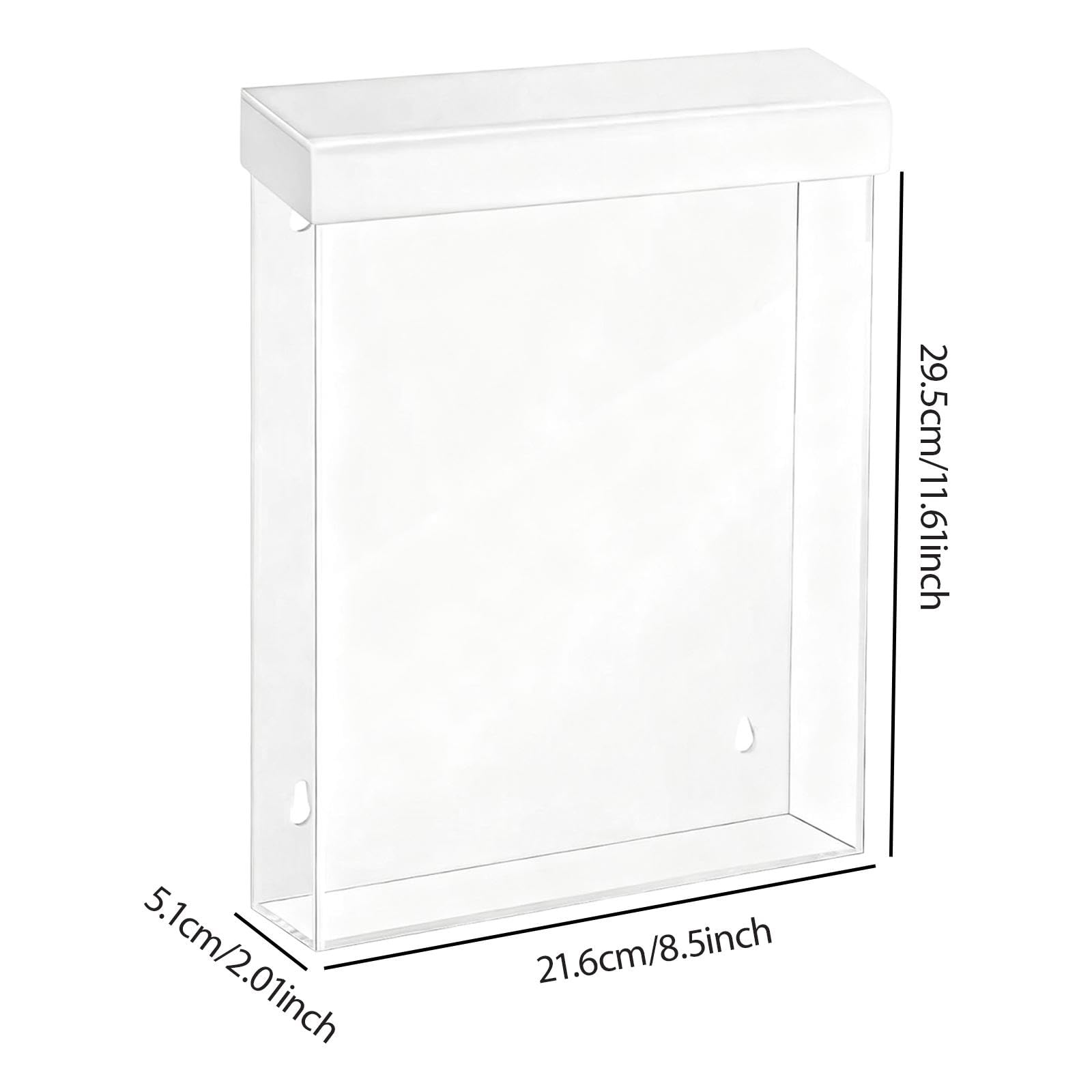 Porte-brochures d'extérieur en acrylique transparent et étanche, support mural pour documents