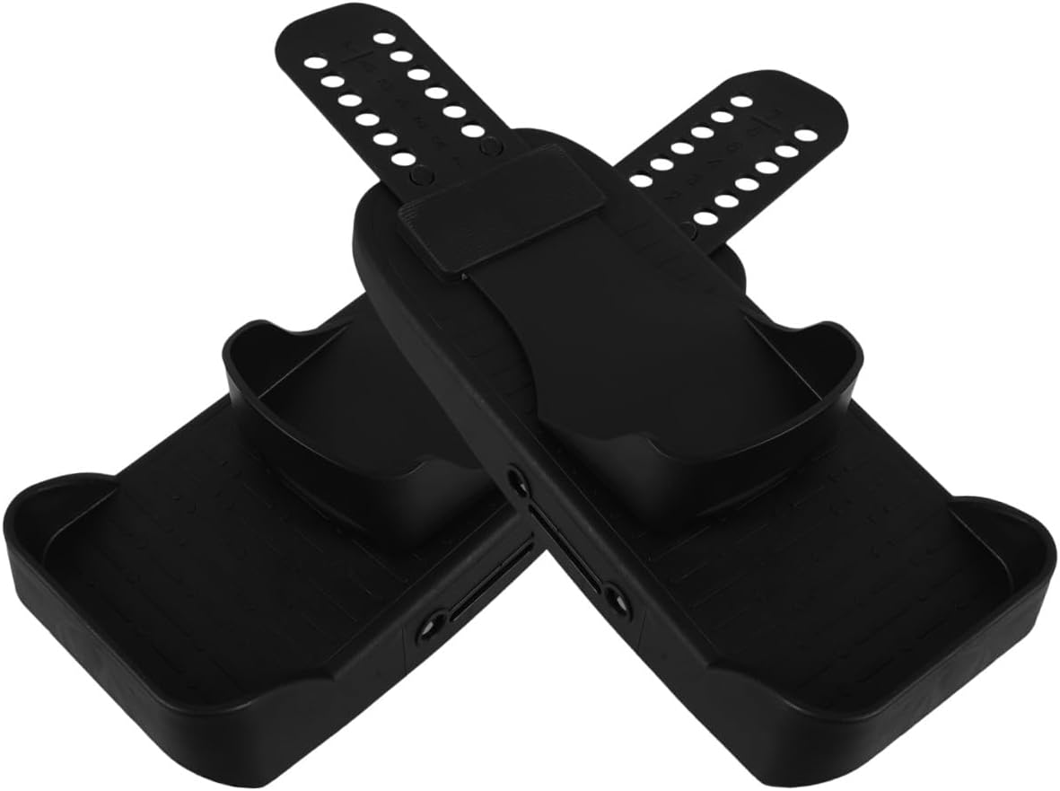 Universal Rowing Machine Pedals Pair Exercise Rowing Machine Accessories with Sturdy Foot Pedals for Indoor Fitness Replacement Parts