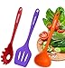 Kitchen Utensil Set - 11 Cooking Utensils - Colorful Silicone Kitchen Utensils - Nonstick Cookware with Spatula Set - Colored Best Kitchen Tools Kitchen Gadgets(Multi)