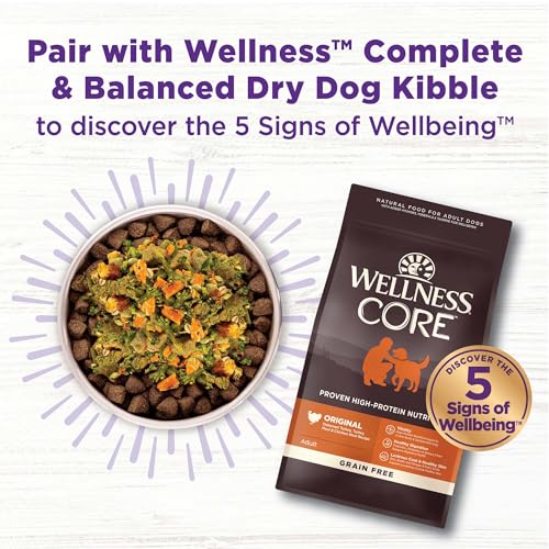 Image of Wellness Bowl Boosters Joint Health Dog Food Topper with Freeze Dried Pieces for Small, Medium, and Large Breeds, Grain Free, Natural, Chicken Recipe, 4 oz Bag