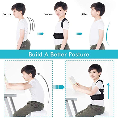 Yosoo Health Gear Posture Corrector For Kids, Upper Back Posture Brace For Teenagers Back Straightener Support Under Clothes Spinal Support To Improve Slouch, Prevent Humpback, Relieve Back Pain #TOP3