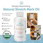 Era Organics Organic Stretch Mark Oil for Pregnancy - Extra Moisturizing Belly Oil for Pregnancy - Pregnancy Oil to Prevent Stretch Marks - Pregnancy Must Haves - Image 5