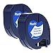 Produktbild 2x MarkField kompatible Schriftband als Ersatz für Dymo Letratag Kunststoff Etikettenband 91221/S0721660 für LT110T LT100H LT100T QX50 XR XM Plus, 12mm schwarz auf weiß, Ersatz Dymo Plastic White