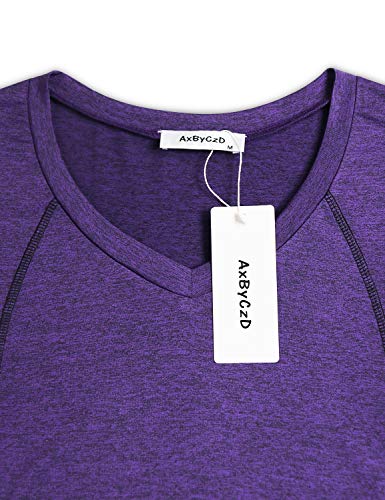 Image of Womens Short Sleeve Tops Workout Athletic Sports Yoga Shirts