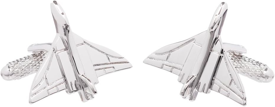 Cufflinks - Vulcan War Plane Silver Colour Shirt Cufflinks Presented in Black GS Cufflink Box
