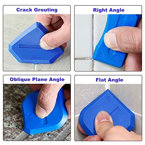 Silikonentferner Werkzeug Set, 12 Stück Fugenglätter Set, Silikon Caulking Werkzeug Kit, Silikon Schaber Silikonentferner Dichtungswerkzeuge für Küche Bad Boden Fliesen