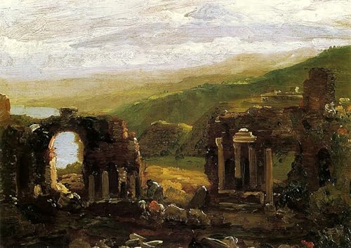 Image sur toile les ruines de Taormina Cole pour transformer une piece vide
