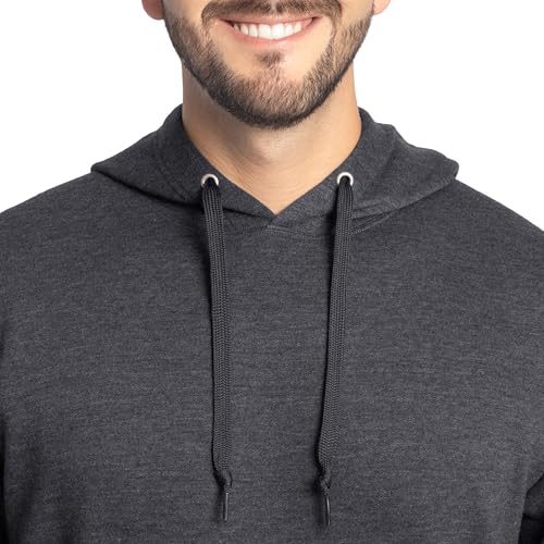 Image of Fruit of the Loom Men's Eversoft Fleece Pullover Hooded Sweatshirt, Moisture Wicking & Breathable