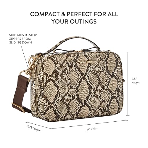 Image of TWELVElittle Luxe Diaper Clutch - Crossbody Diaper Bag with Portable Changing Pad, and Zip Out Pouch | Portable Changing Pad