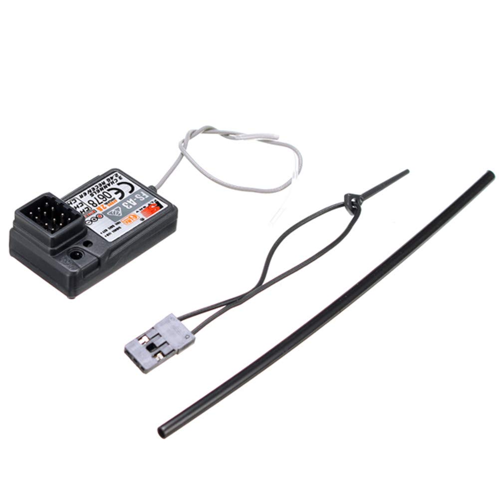 DollaTek FS-GT2E 2A 2.4ghz 2CH Radio System Trasmettitore per RC Car Boat con ricevitore FS-A3