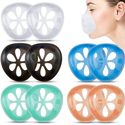 10 Pieces Lipstick Protection Stand Silicone Lipstick Protection Bracket to Increase Breathing Space and Help Breathe Smoothly