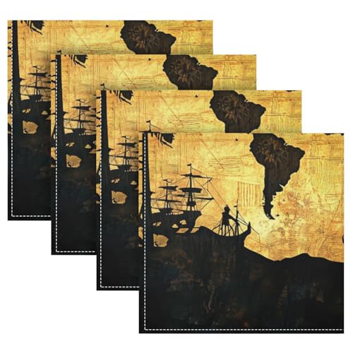 Servilletas de Tela Cuadradas 20x20in Pack x4 miniatura 1