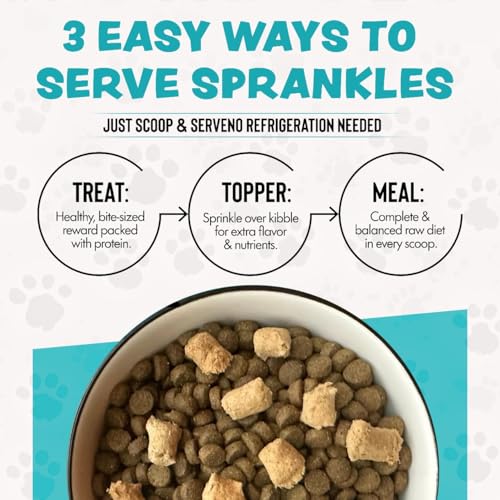 Image of Freeze Dried Dog Food for Small & Large Breeds Dogs, 6 Oz Beef Dog Food Toppers for Picky Eatres, Made in USA - Grain Free & All Natural Freeze Dried Dog Treats Made with 96% Meat Organs