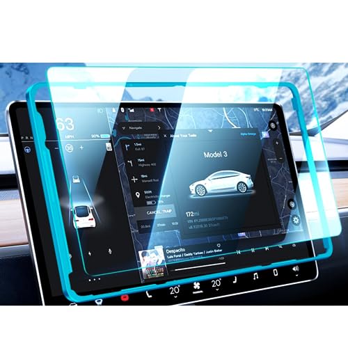 Protection écran Tesla Model 3 Y contre rayures verre mat