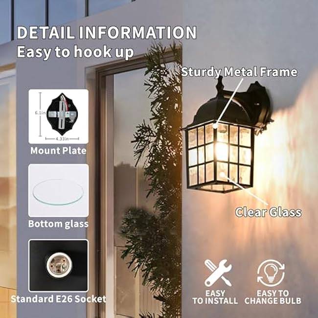 Outdoor Wall Light Fixtures Exterior Sconce Lights Outdoor Wall Lantern Black